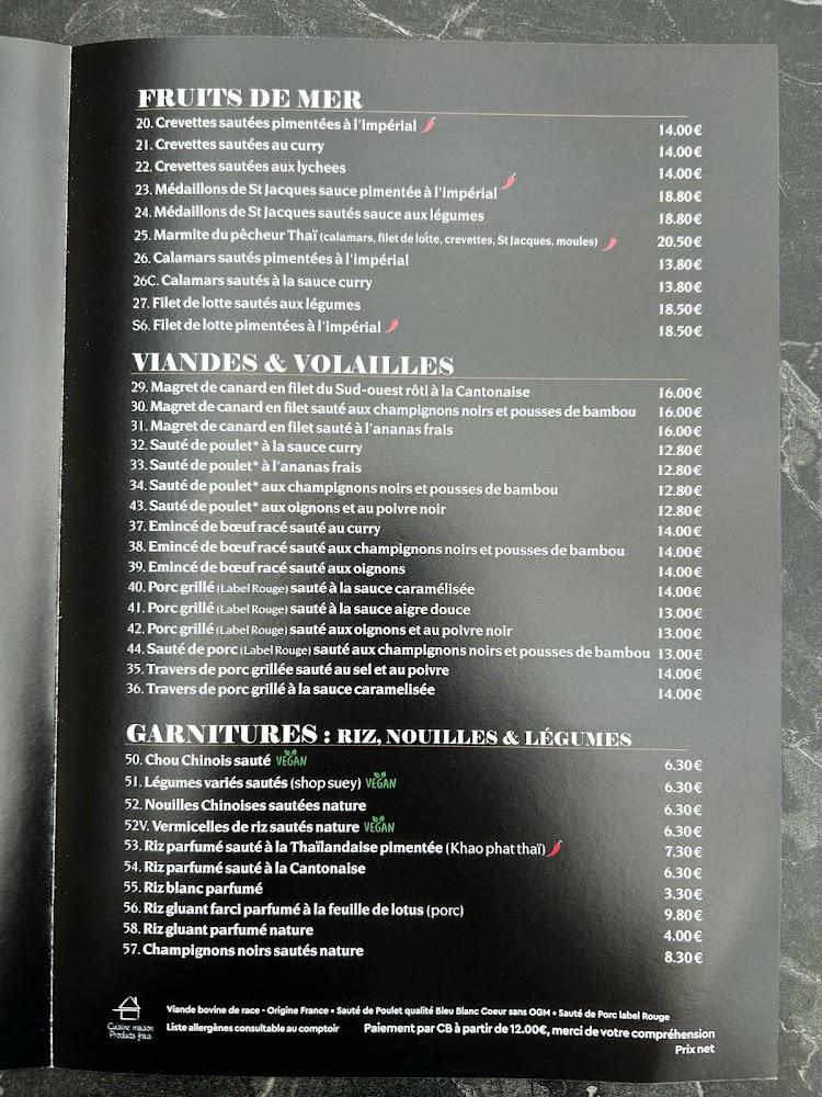 L'Auberge du Bonheur - Scan Menu 4